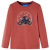 T-shirt de manga comprida para crian&ccedil;a cor henna 104