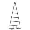 vidaXL &Aacute;rvore de Natal para decora&ccedil;&atilde;o 90 cm metal preto