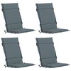 vidaXL Almofadas para Cadeiras Alta em 4 Pe&ccedil;as GEMERT 4 pcs Azul