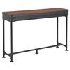 vidaXL Mesa consola com 2 gavetas 120x30x75 cm madeira de abeto maci&ccedil;a