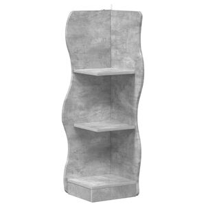 vidaXL Prateleira de canto Cinzento Cimento 34 x 33 x 102 cm