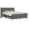 vidaXL Estrutura de cama com colch&atilde;o com cabeceira Poli&eacute;ster
