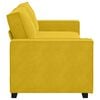 vidaXL Sof&aacute; de 3 lugares 220x78x84 cm veludo amarelo