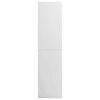 vidaXL Roupeiro 100x50x200 cm derivados de madeira branco brilhante