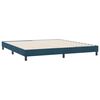 vidaXL Estrutura de cama sem colch&atilde;o 180x220 cm veludo azul-escuro