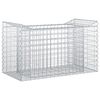 vidaXL Cama elevada de gabi&atilde;o 50 x 100 x 60 cm A&ccedil;o Galvanizado