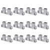 vidaXL Auxiliares de empilhamento de lenha 12 pcs a&ccedil;o prateado