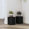vidaXL Suporte para Plantas 2 pcs Carvalho Preto 15 x 15 x 20 cm