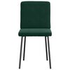 vidaXL Cadeiras de jantar 2 pcs veludo verde-escuro