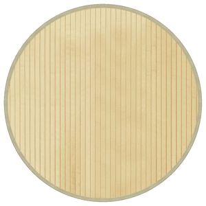 vidaXL Tapete redondo 60 cm bambu natural claro