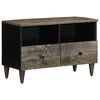vidaXL M&oacute;vel TV cinzento claro 70x33,5x46 cm madeira mangueira maci&ccedil;a