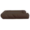 vidaXL Almofad&atilde;o p/ c&atilde;es c/ almofadas 115x100x20cm oxford castanho