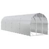 vidaXL Galinheiro Prateado 800 x 200 x 200 cm A&ccedil;o Galvanizado
