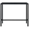 vidaXL 5 pcs conjunto de bar para jardim vime PE preto