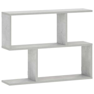 vidaXL Prateleira de Parede Cinzento Cimento 72 x 17 x 55,5 cm