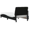 vidaXL Cama com colch&atilde;o 80x200 cm tecido preto