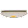 vidaXL Tapetes de escada 20 pe&ccedil;as 65x24x4 cm cinza-claro semicircular grande
