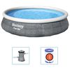 Bestway Conjunto piscina insufl&aacute;vel Fast Set com bomba 396x84 cm