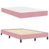 vidaXL Cama Box com colch&atilde;o Rosa 120 x 190 cm tecido