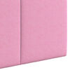 vidaXL Cabeceira Suspensa Riscas Rosa 170 x 55 x 5 cm tecido