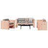 vidaXL 2 pcs conjunto lounge de jardim madeira de douglas maci&ccedil;a