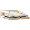 vidaXL Sof&aacute;-cama com gavet&atilde;o e gavetas sem colch&atilde;o 80x200 cm
