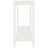 vidaXL Mesa consola 110x40x80 cm pinho maciço branco