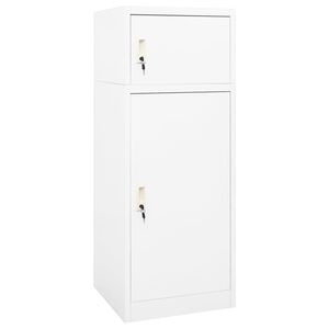 vidaXL Arm&aacute;rio para selas 53x53x140 cm a&ccedil;o branco