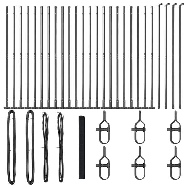 vidaXL Poste de Cerca Cinzeto 50 x 1,5 m (malha de 16 x 16 mm)