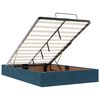 vidaXL Estrutura cama otomana colch&atilde;o 120x200cm veludo azul escuro