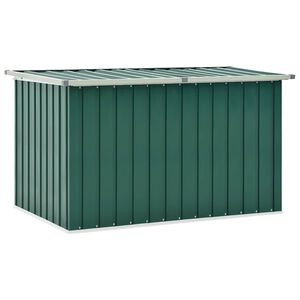 vidaXL Caixa de arruma&ccedil;&atilde;o para jardim 149x99x93 cm verde