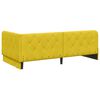 vidaXL Estrutura de Cama de Canto Amarelo 90 x 200 cm Veludo