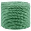 vidaXL Corda de Juta 14 mm Verde 100% juta Tossa