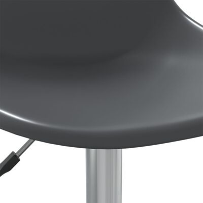vidaXL Cadeira de jantar giratórias PP cinzento-claro