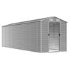 vidaXL Abrigo de jardim cinza claro 191x640x198 cm a&ccedil;o galvanizado