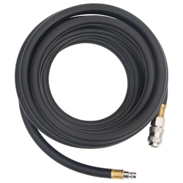 vidaXL Mangueira de ar h&iacute;brida 0,6" 10 m borracha e PVC preto