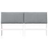 vidaXL Cabeceira estofada Cinzento-claro 200 cm
