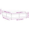 vidaXL Cama com colchão 160x200 cm madeira de pinho maciça