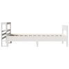 vidaXL Cama sem colch&atilde;o 90x200 cm madeira de pinho maci&ccedil;a branco