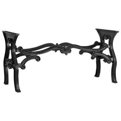 vidaXL Pernas para mesa de jantar 150x60x72 cm ferro fundido