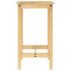 vidaXL 3 pcs conjunto de bar pinho maciço