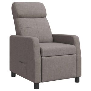 vidaXL Reclin&aacute;vel Cinzento-acastanhado Tecido