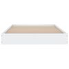 vidaXL Estrutura de cama 100x200 cm derivados de madeira branco