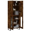 vidaXL Arm&aacute;rio alto 69,5x34x180 cm madeira processada carvalho fumado