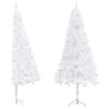 vidaXL &Aacute;rvore de Natal artificial de canto 240 cm PVC branco