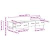 vidaXL Gabinete para TV com gaveta Madeira antiga 150 x 36 x 30 cm