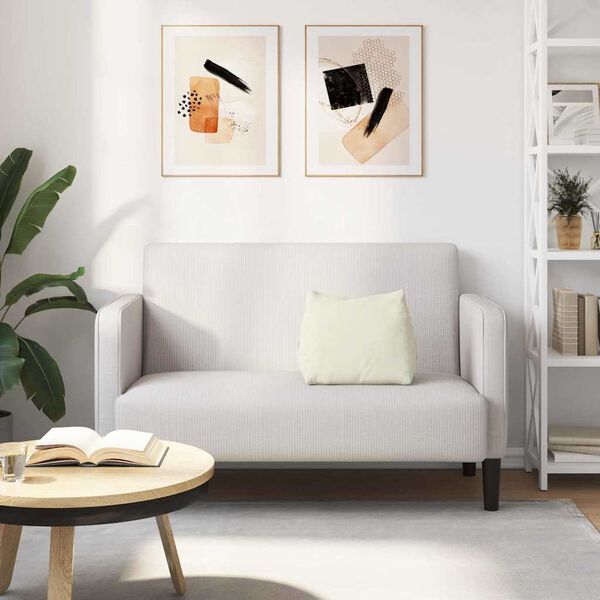 vidaXL Travesseiro para Costas Creme 45 x 20 x 35 cm