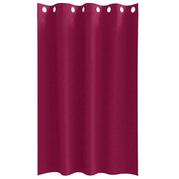 vidaXL Cortinas Blackout com Argolas 2 pcs Vinho Vermelho 175 x 140 cm