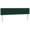 vidaXL Cama com molas colch&otilde;es 200x210 cm veludo verde-escuro