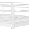 vidaXL Beliche sem colchão 90x190 cm aço branco